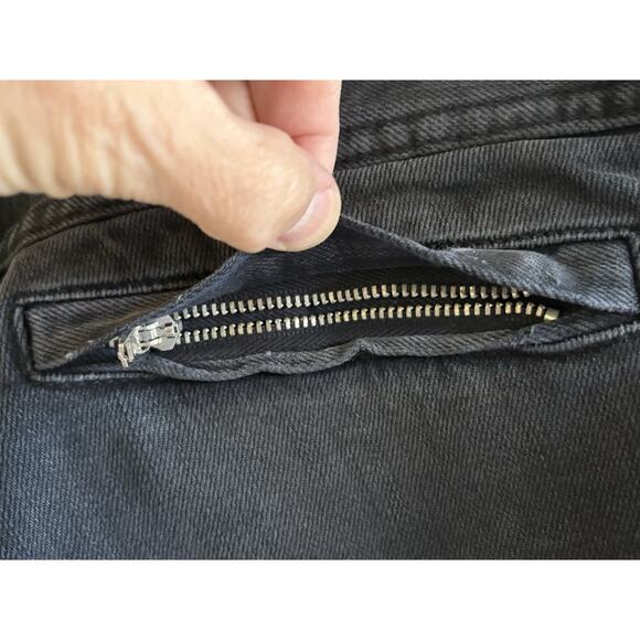 R13 Moto Skinny Jeans Women's Size 28 Black Denim Distressed Vintage Style Italy - Picture 11 of 16